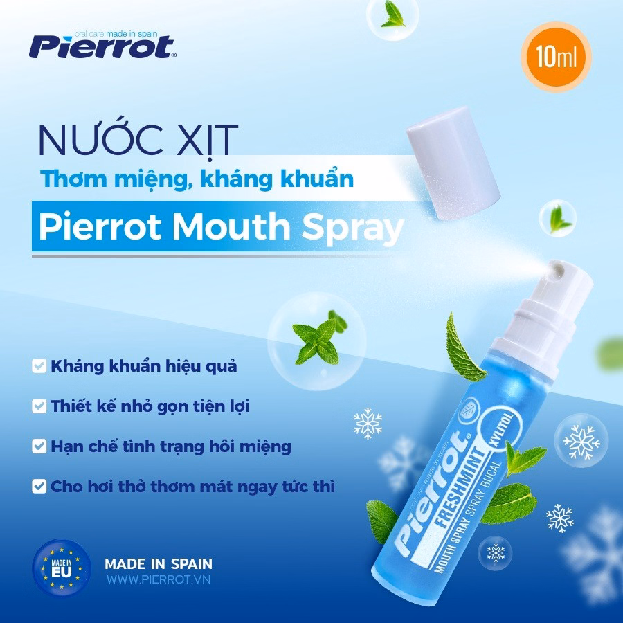 Chai Xịt Thơm Miệng Mouth Spray 10Ml - Pierrot - Ảnh 3