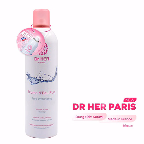 Xịt Khoáng Cấp Ẩm Da 400Ml - Dr Her Paris