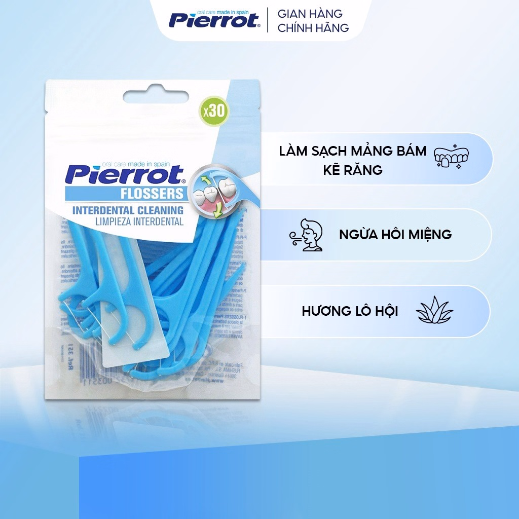 Chỉ Kẽ Răng Flossers 30 Chiếc-Pierrot Tây Ban Nha - Ảnh 2