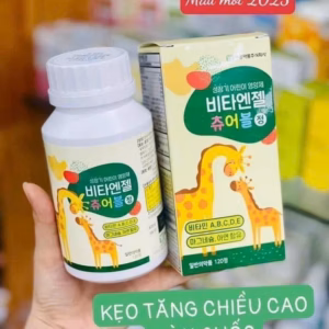 Kẹo Canxi Hươu Cao Cổ Hàn Quốc Mẫu Mới Tăng Chiều Cao Tối Ưu Cho Bé (Hộp 240 Viên) - Kwangdong