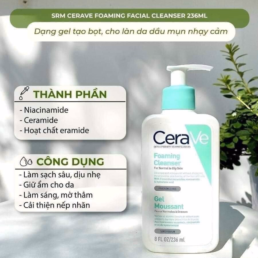 Sữa Rửa Mặt Top 10 Thế Giới Pháp - Cerave - Ảnh 3