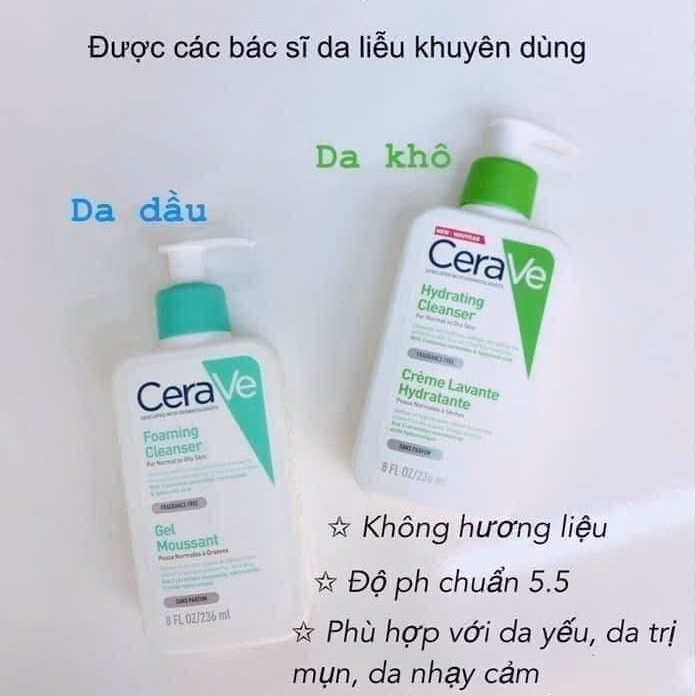 Sữa Rửa Mặt Top 10 Thế Giới Pháp - Cerave - Ảnh 2