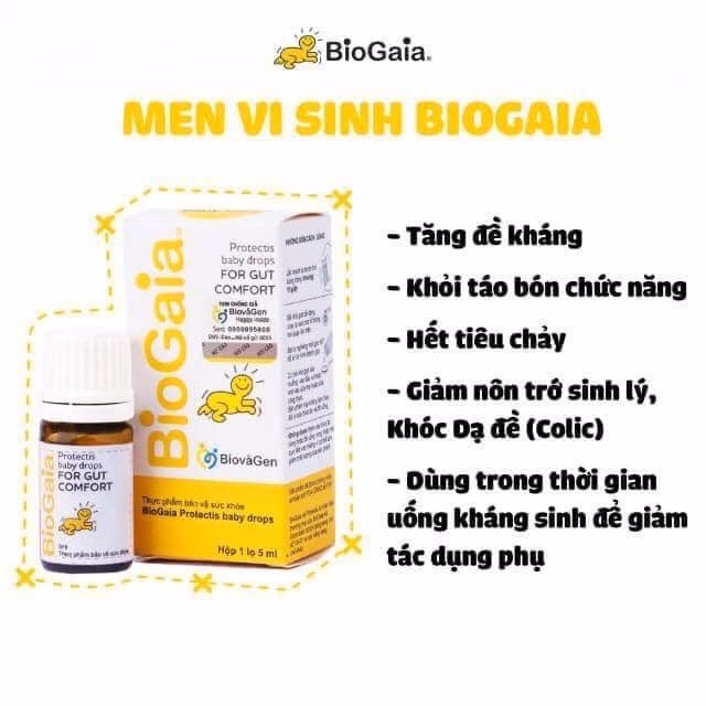 Men Vi Sinh Nhỏ Giọt Cho Bé Từ Sơ Sinh - Biogaia - Ảnh 2