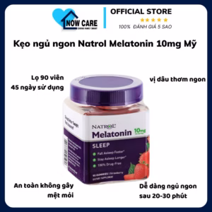 Kẹo Ngủ Ngon Melatonin 10Mg Số 1 Mỹ - Natrol