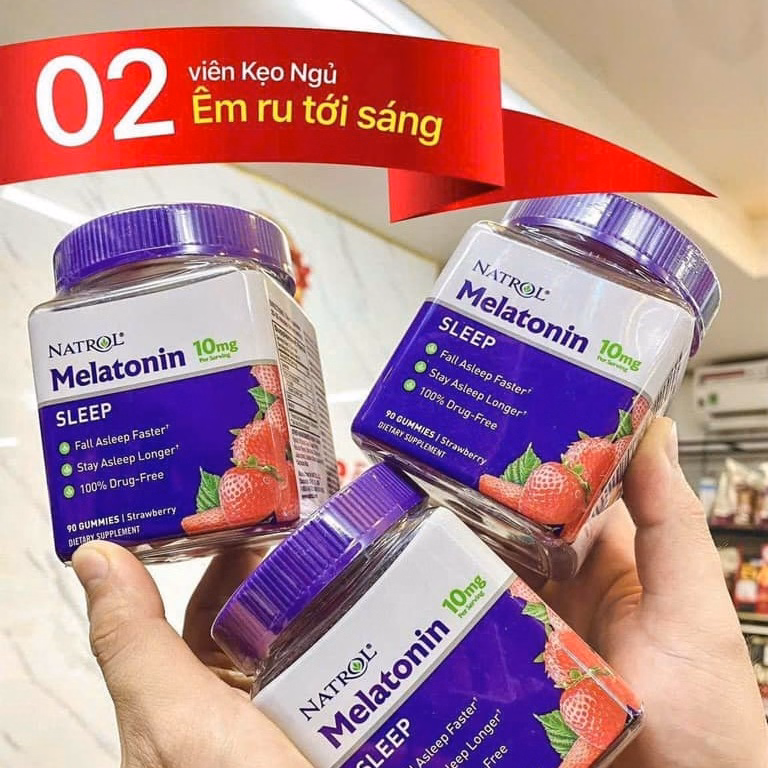 Kẹo Ngủ Ngon Melatonin 10Mg Số 1 Mỹ - Natrol - Ảnh 3