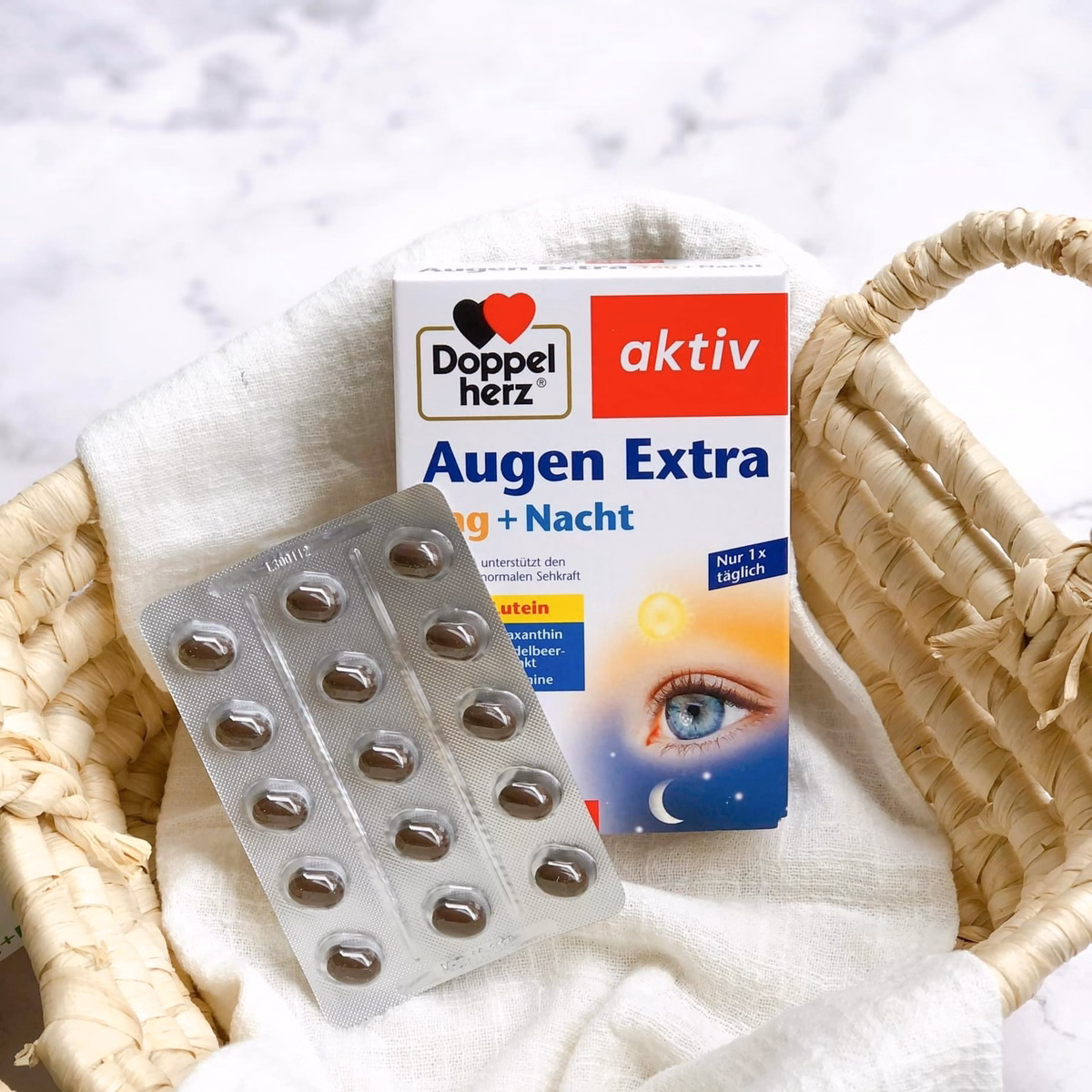 Viên Uống Bổ Mắt, Giảm Nhức Mỏi Mắt Augen Extra Đức - Doppelherz - Ảnh 5