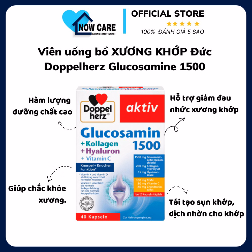 Viên Uống Bổ Xương Khớp Đức Glucosamine 1500 - Doppelherz
