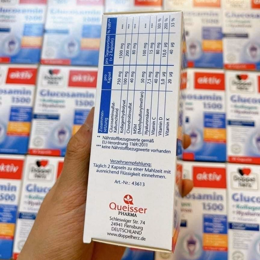 Viên Uống Bổ Xương Khớp Đức Glucosamine 1500 - Doppelherz - Ảnh 2