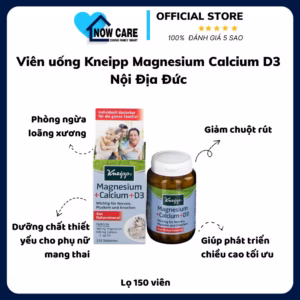 Viên Uống Magnesium Calcium D3 Đức - Kneipp