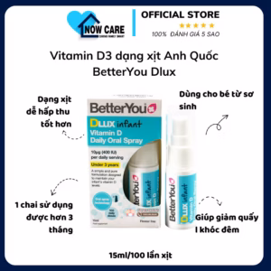 Vitamin D3 Dạng Xịt Anh Quốc Dlux - Betteryou