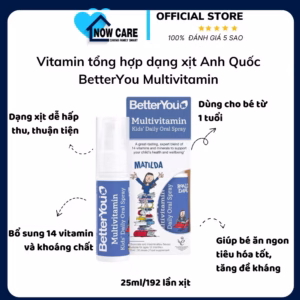 Xịt Bổ Sung Vitamin Tổng Hợp Anh Quốc - Betteryou