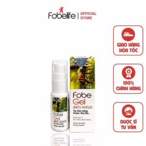 Gel Bôi Tái Tạo Da, Thủy Đậu, Zona Do Virus Gây Nên Fobe Gel Anti Virus 15G - Fobelife