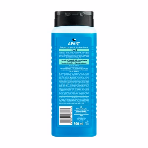 Gel Tắm Nam Mát Lạnh Sảng Khoái 3 Trong 1 500Ml- Apart Men - Ảnh 6