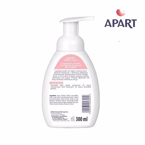 Dung Dịch Vệ Sinh Phụ Nữ Tạo Bọt Dịu Da, Kháng Khuẩn Chiết Xuất Hoa Cúc 300Ml- Apart - Ảnh 6