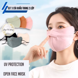 Set 3 Cái Khẩu Trang 3 Lớp Aimixiu Chống Nắng, Tia Uv Hiệu Quả - Shop Mẹ Bống