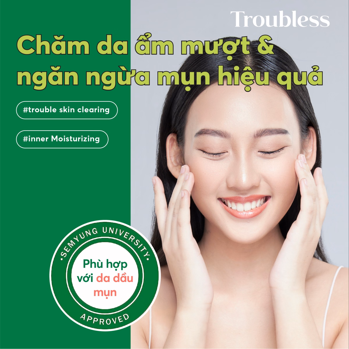 Nước Cân Bằng Troubless Làm Dịu Da Tẩy Tế Bào Chết, Sáng Da, Giảm Mụn 200Ml - Ảnh 7