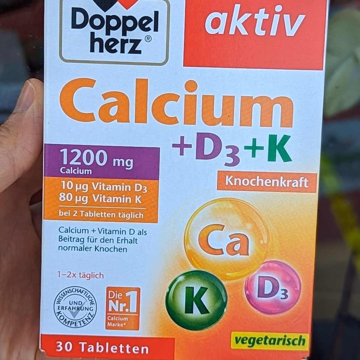 Viên Uống Bổ Sung Canxi D3 K2 Nội Địa Đức - Doppelherz - Ảnh 4