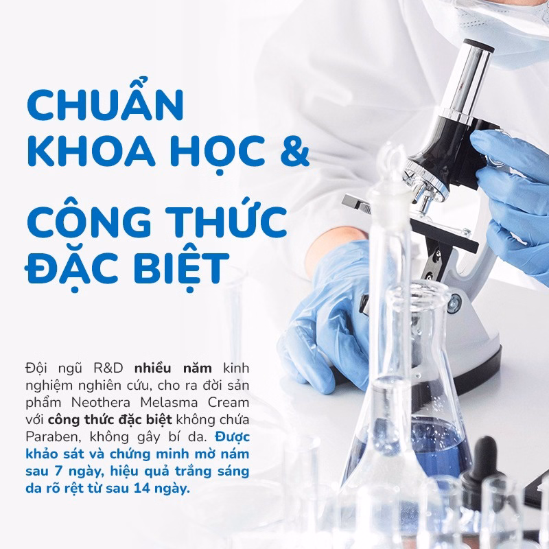 Kem Giảm Nám, Tàn Nhang & Dưỡng Trắng Melasma Cream 30G - Neothera - Ảnh 10