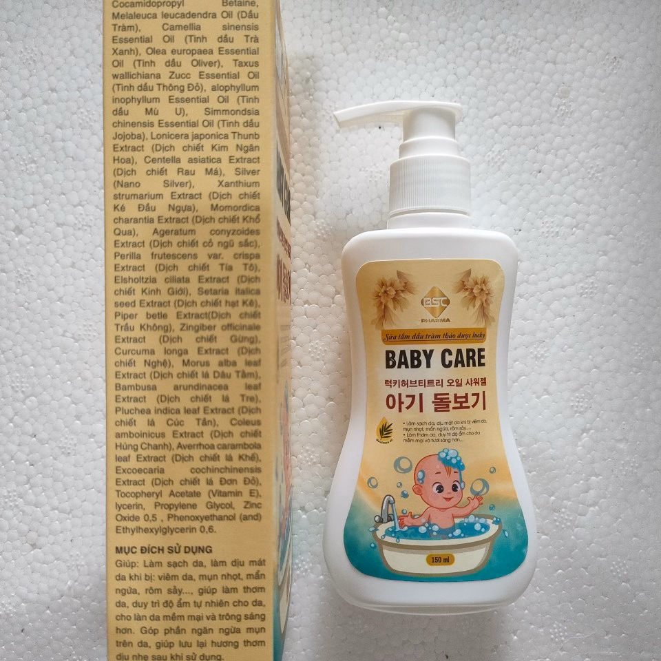 Sữa Tắm Dầu Tràm Thảo Dược Baby Care Ngừa Viêm Da,Mụn Nhọt Mẩn Ngứa ,Rôm Sảy 150Ml - Bsc - Ảnh 3