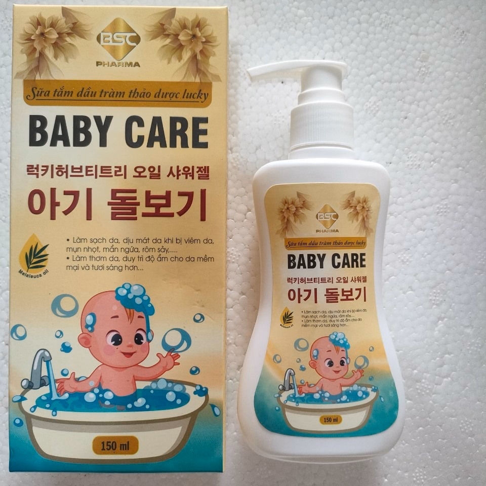 Sữa Tắm Dầu Tràm Thảo Dược Baby Care Ngừa Viêm Da,Mụn Nhọt Mẩn Ngứa ,Rôm Sảy 150Ml - Bsc - Ảnh 5