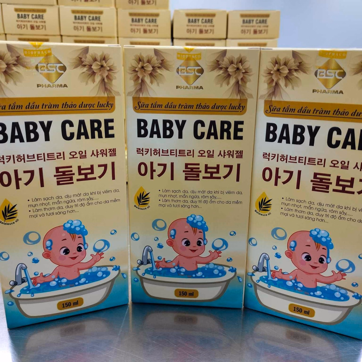 Sữa Tắm Dầu Tràm Thảo Dược Baby Care Ngừa Viêm Da,Mụn Nhọt Mẩn Ngứa ,Rôm Sảy 150Ml - Bsc - Ảnh 7