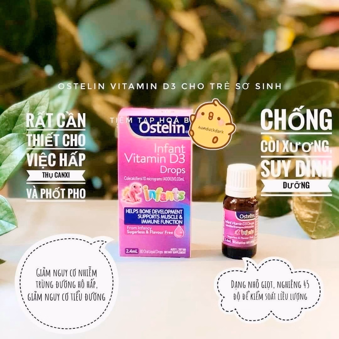 Vitamin D3 Nhỏ Giọt Úc - Ostelin - Ảnh 5