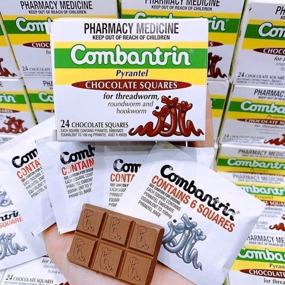 Tẩy Giun Dạng Viên Kẹo Socola Cho Cả Gia Đình - Combatrin - Ảnh 2