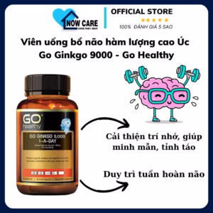 Viên Uống Bổ Não Hàm Lượng Cao Úc Go Ginkgo 9000 - Go Healthy