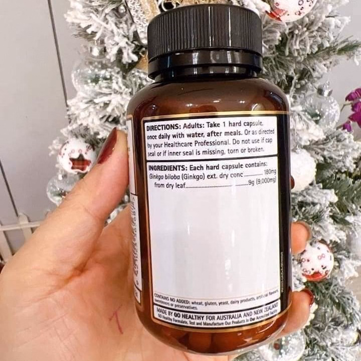 Viên Uống Bổ Não Hàm Lượng Cao Úc Go Ginkgo 9000 - Go Healthy - Ảnh 3