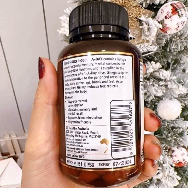 Viên Uống Bổ Não Hàm Lượng Cao Úc Go Ginkgo 9000 - Go Healthy - Ảnh 4