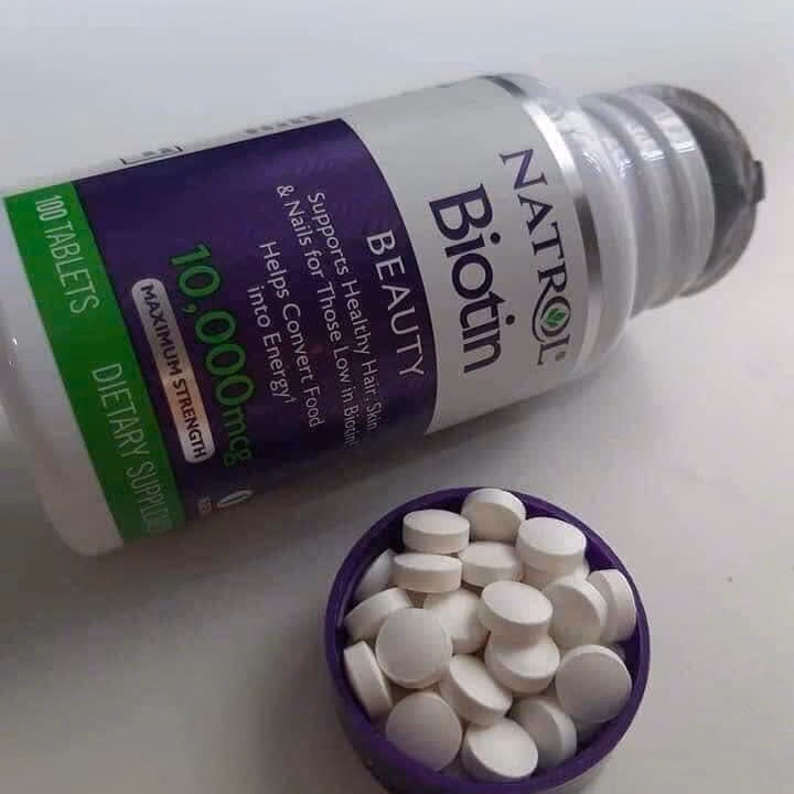Viên Uống Mọc Tóc, Giảm Rụng Tóc Biotin Mỹ - Natrol - Ảnh 2