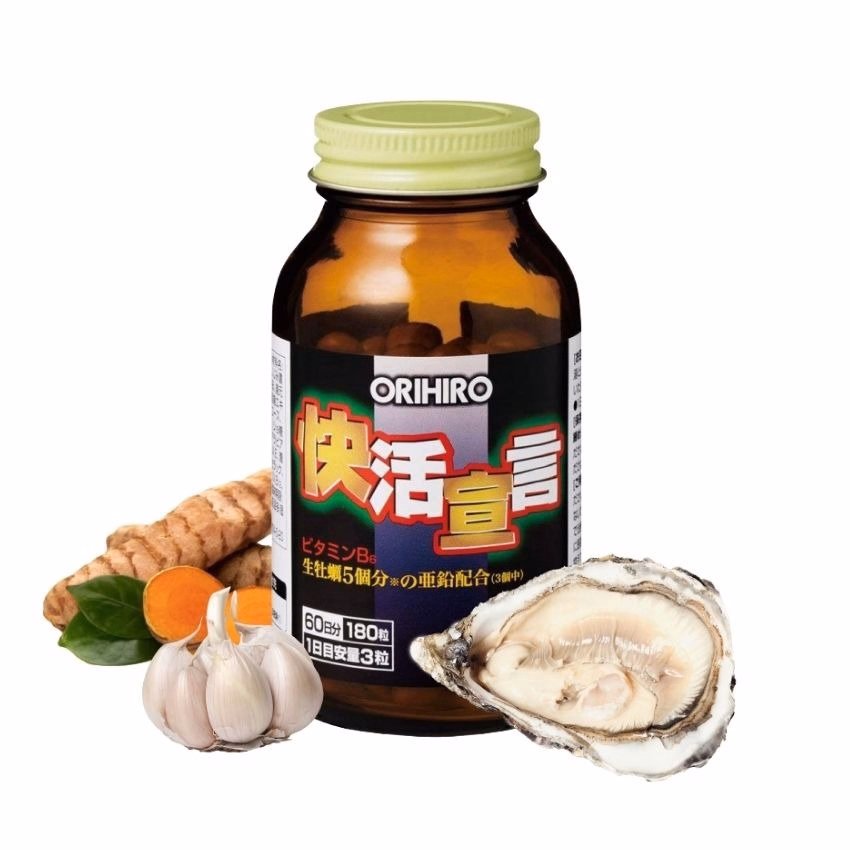 Viên Hàu Tỏi Nghệ Tăng Cường Sinh Lý, Thải Độc Gan Nhật Bản - Orihiro - Ảnh 2