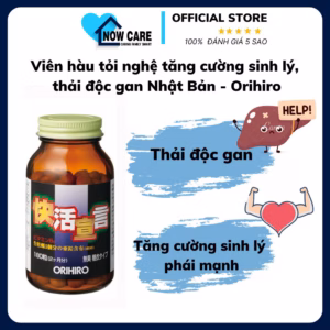 Viên Hàu Tỏi Nghệ Tăng Cường Sinh Lý, Thải Độc Gan Nhật Bản - Orihiro