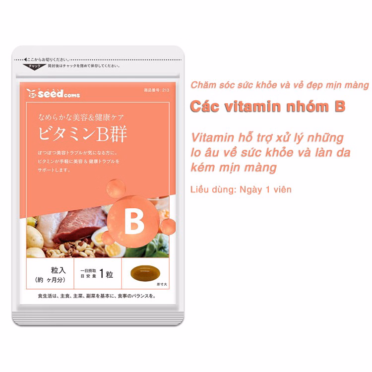 Viên Uống Bổ Sung Vitamin B - Seedcoms
