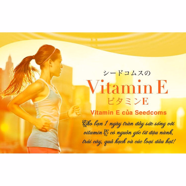 Viên Uống Bổ Sung Vitamin E Làm Đẹp Da Và Tăng Cường Sức Khỏe Seedcoms Từ Nhật Bản - Ảnh 5