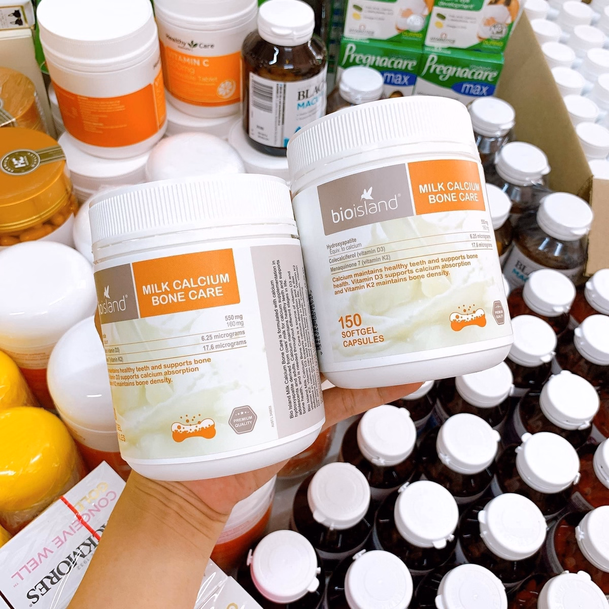 Viên Nang Mềm Bone Care Bổ Sung Canxi Sữa + D3 + K2 Úc - Bioisland - Ảnh 8