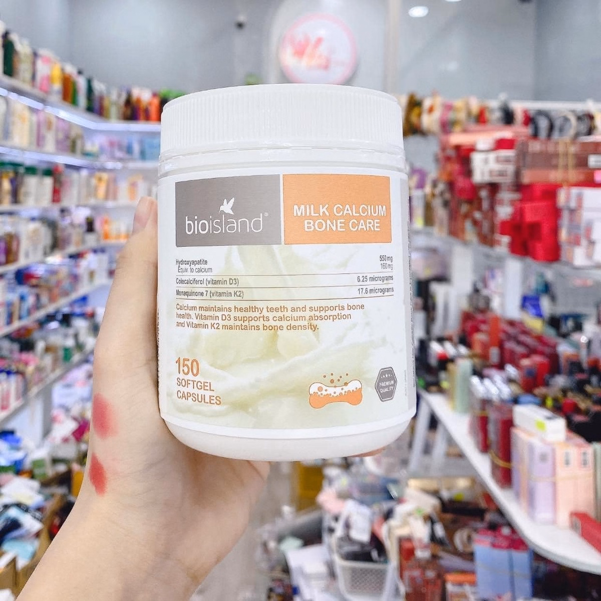 Viên Nang Mềm Bone Care Bổ Sung Canxi Sữa + D3 + K2 Úc - Bioisland - Ảnh 5