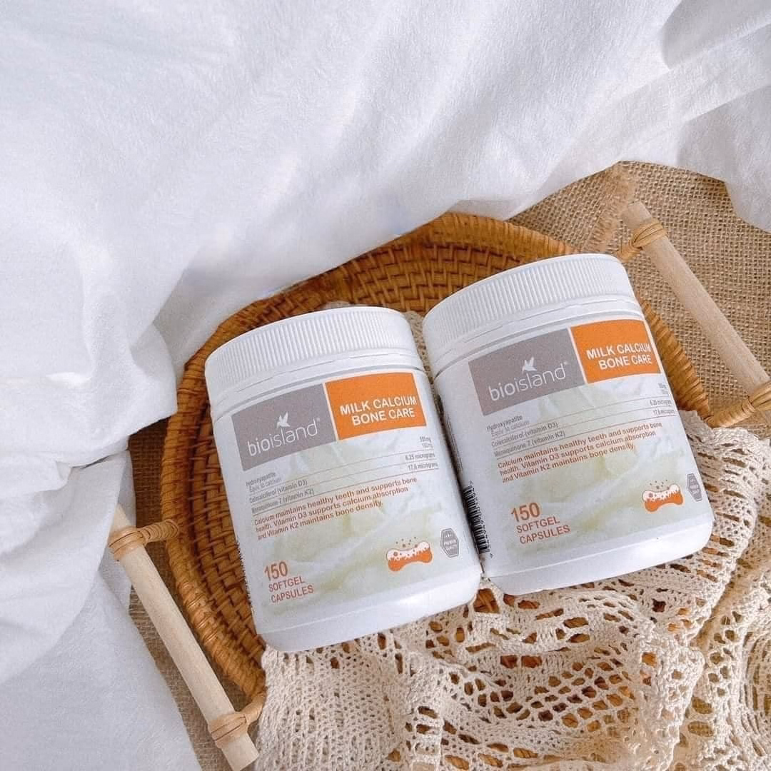 Viên Nang Mềm Bone Care Bổ Sung Canxi Sữa + D3 + K2 Úc - Bioisland - Ảnh 7