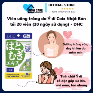 Viên Uống Trắng Da Ý Dĩ Coix Nhật Bản Túi 20 Viên (20 Ngày Sử Dụng) - Dhc