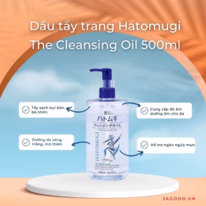 Dầu Tẩy Trang Dưỡng Ẩm Và Làm Sáng Da 500Ml/Chai - Hatomugi