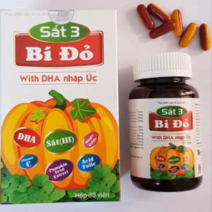 Frize Viên Uống Bổ Sung Sắt (Sắt 3 Bí Đỏ)-Firze