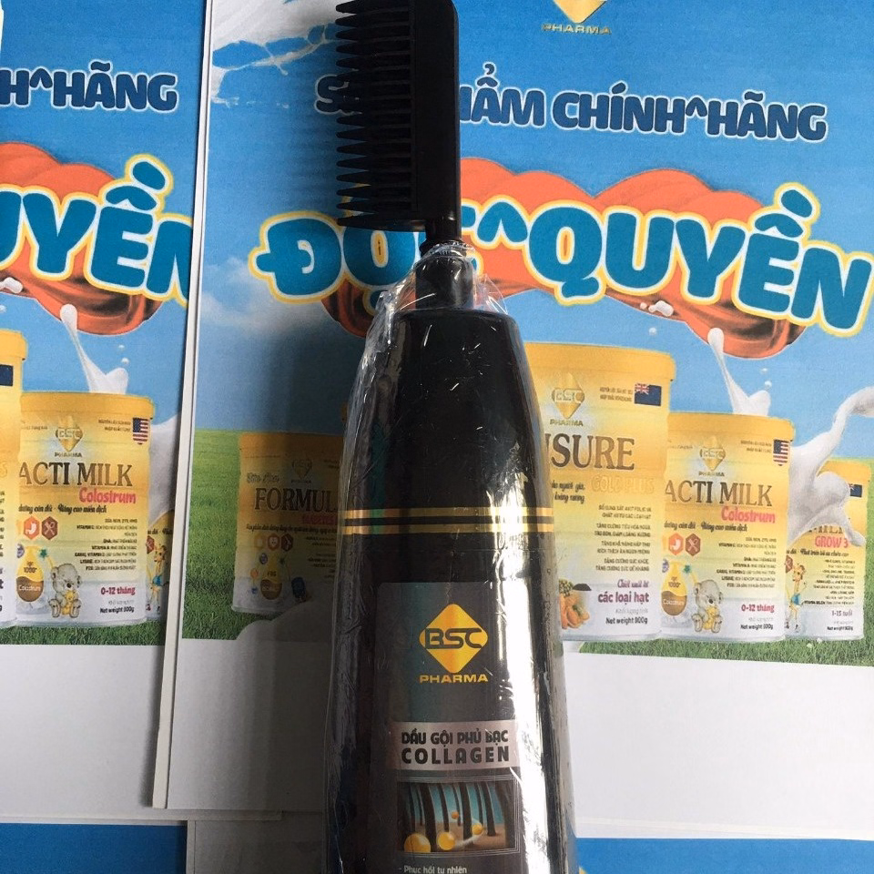 Dầu Gội Phủ Bạc Collagen Tóc Đen Tự Nhiên ,Nuôi Dưỡng Phục Hồi Tóc Yếu Hư Tổn - Bsc - Ảnh 6
