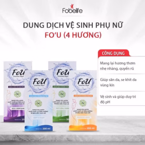 Dung Dịch Vệ Sinh Fo'U Hương Nước Hoa Quyến Rũ, Se Khít, Săn Da Giúp Khử Mùi, Chống Viêm Nhiễm - Fobelife