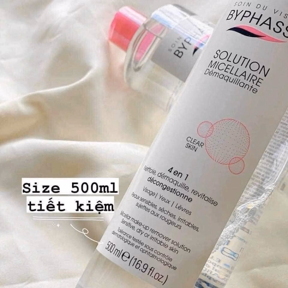 Nước Tẩy Trang Không Cồn 3 In 1 500Ml Byphasse Kt1-Gdn - Ảnh 4