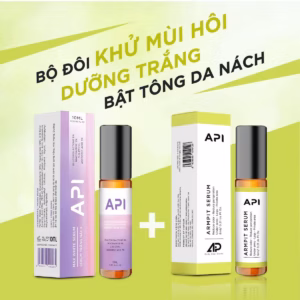 Combo Serum Trắng Nách Api, Và Khử Mùi Hôi Nách Api, Son Lăn Nách Api, Lăn Khử Mùi Ngăn Kt1 Tiết Mồ Hôi 72H -Gdn