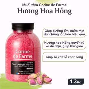 Muối Tắm Hương Hoa Hồng Tẩy Tế Bào Chết Corine De Farme 1.3Kg-Corine De Farme