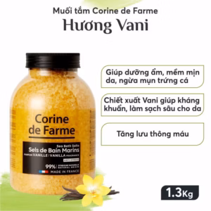 Muối Tắm Nhập Khẩu Pháp Hương Vani Ngọt Ngào 1.3Kg- Corine De Farme