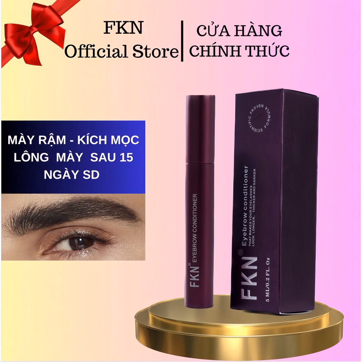 Dưỡng Mày Fkn - Mọc Lông Mày Dài, Dày, Chắc Khỏe Cực Hiệu Quả - Mỹ Phẩm 24H - Ảnh 2