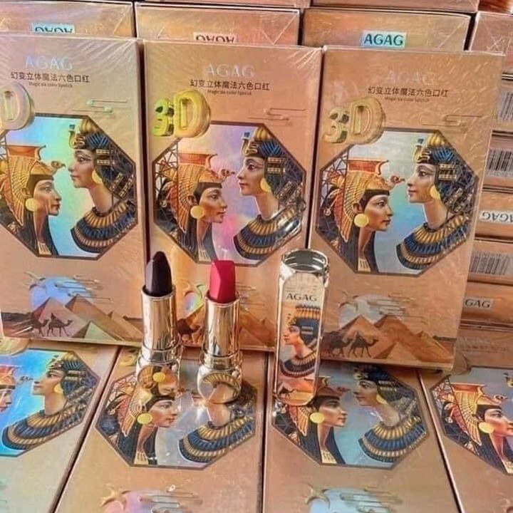 Son 6 Màu Agag Son Môi Lì Mẫu Mới Độc Lạ Có 6 Màu Chuẩn Trong 1 Cây Son Kt2 - Gdn - Ảnh 4