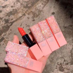 Son Holdlive 7 Đính Đá Drill Girl Lipstick Vỏ Hồng - Gdn